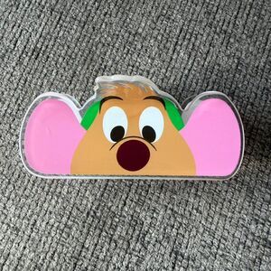 Disney Cinderella Inspired Gus Mouse Hair Claw Clip Acrylic Clear New